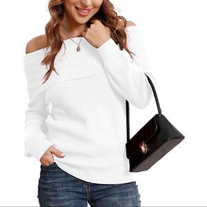 Off shoulder sweater